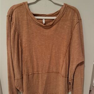 Z Supply Long Sleeve Tee - Brown